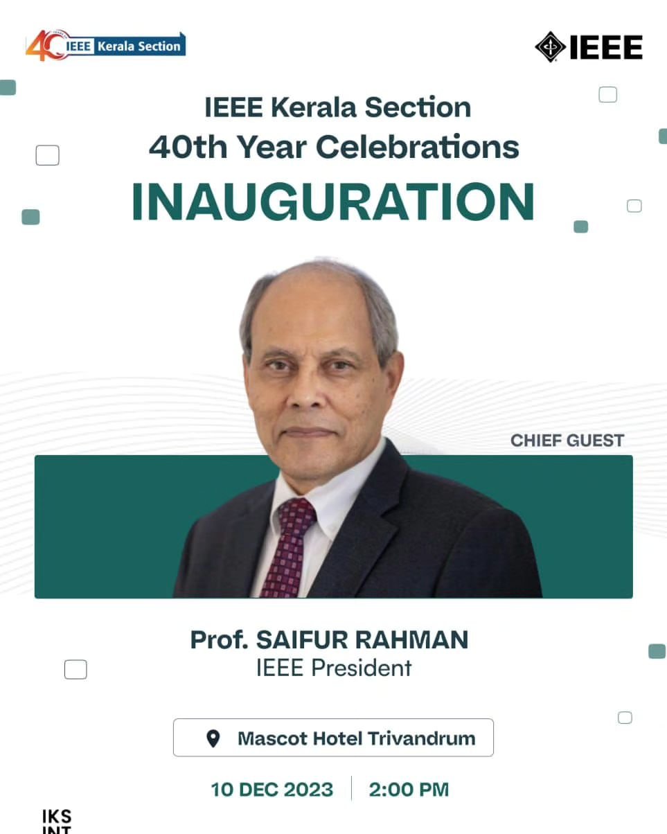 IEEE Kerala Section 40th Year Celebrations